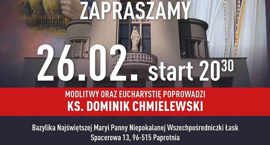 Adoracja nocna Najświętszego Sakramentu o błogosławieństwo i pokój w Polsce